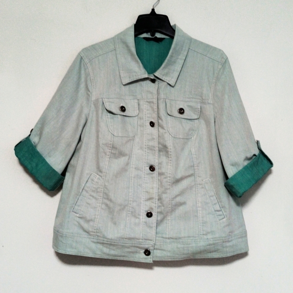 [5x$20] Women's Light Green Plus Jacket / Size 2X